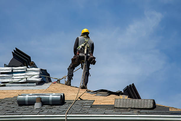 Professional Flat Roof Repair technician working in Johnstown, OH